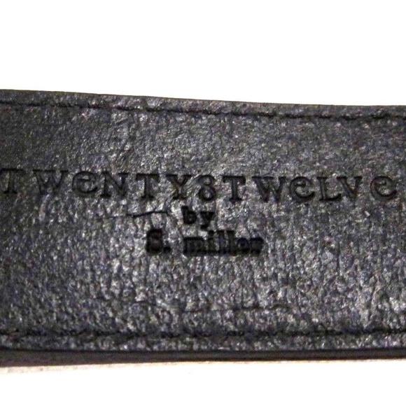 NWT Twenty8Twelve by Sienna Miller General Belt in Ebonished Brown Leather - Picture 2 of 4